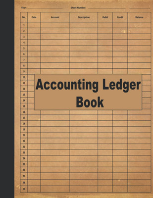 Accounting Ledger Book: Account Ledger Book, Bookkeeping Record Book, Small Busi