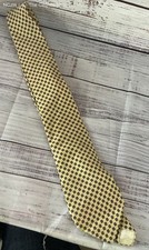 Men's Yves Saint Laurent Yellow Print Silk Tie