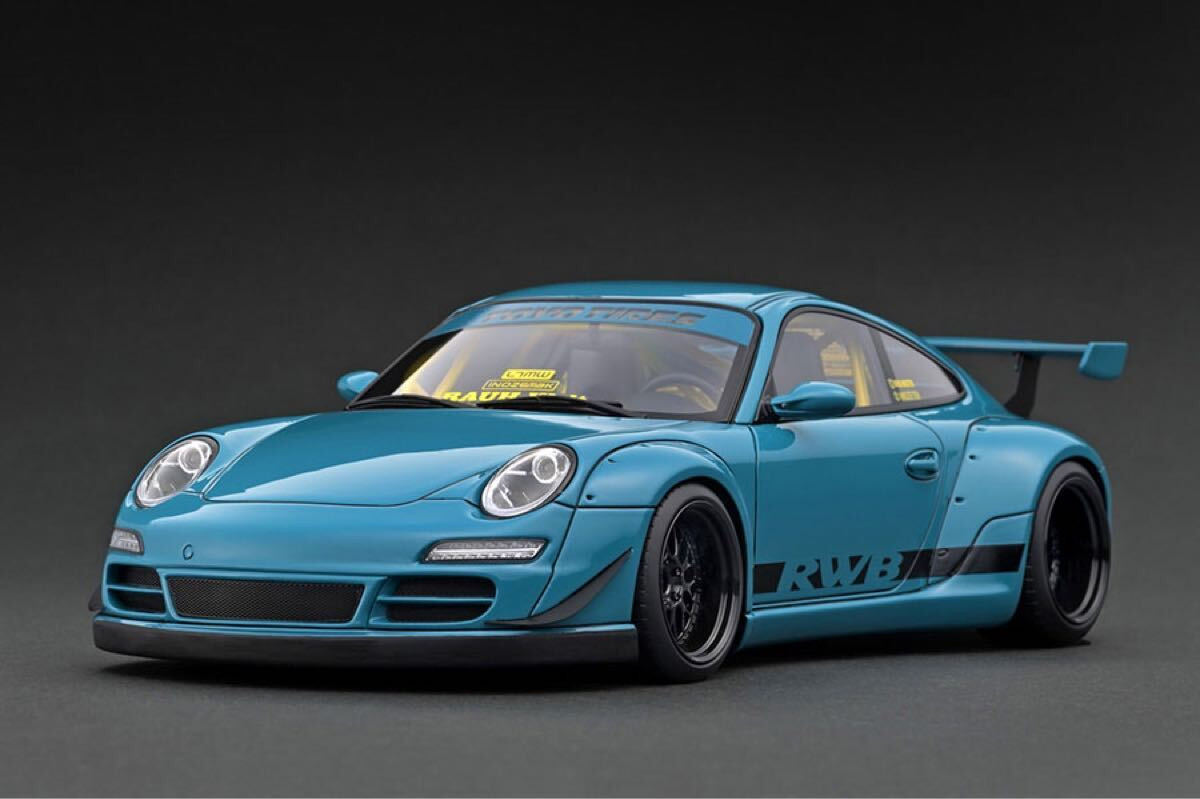 1/18 IG3249 RWB 997 Green ignition model Porsche RAUH-Welt 1/18 IG3249 RWB 997 Green ignition model Porsche RAUH-Welt