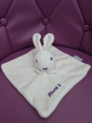 Doudou PICOT 2 Lapin Blanc Crème  - Photo 1/2