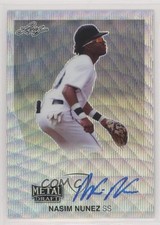 2019 Leaf Metal Draft 1990 Throwback Silver Wave 26/30 Nasim Nunez Auto 0w7