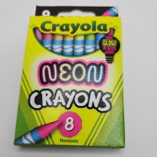 Crayola Crayons Neon Crayons Nontoxic 8 Pack Made in USA