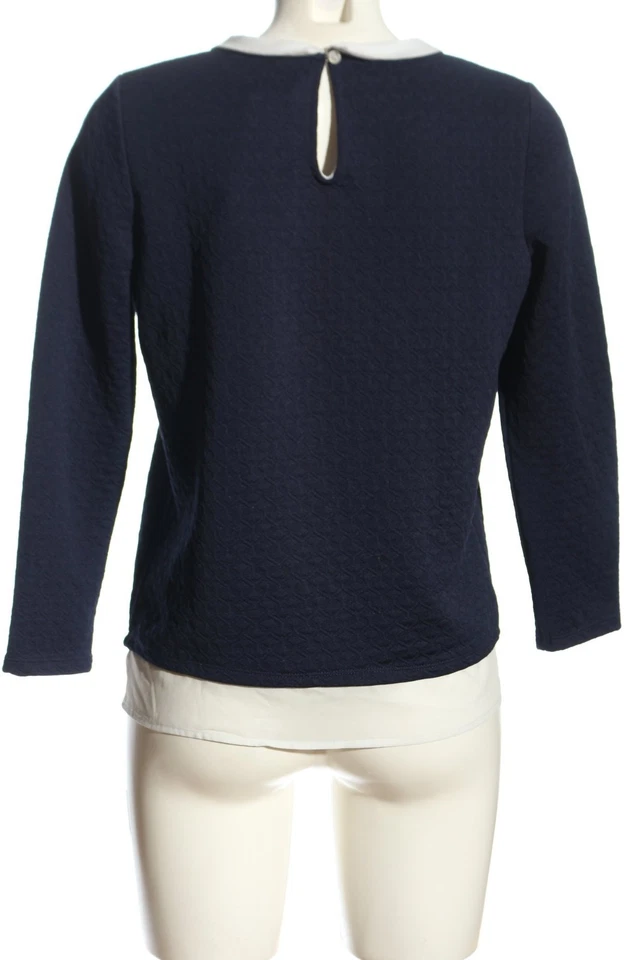 NAF NAF Blouse à manches longues Dames Blouse T EU 36 bleu-blanc - Photo 2/4