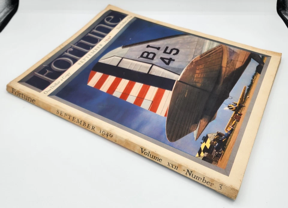 Fortune Magazine September 1940 Volume XXII Number 3 Vintage - Image 2 of 4
