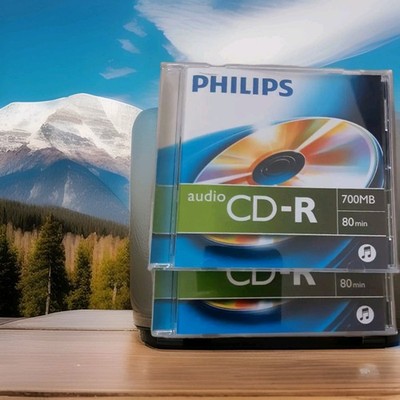 Philips Audio CD Rohling 80 Minuten 700MB Jewelcase  2 Stück Neu