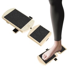 Ankle Balance Board Foot Strengthener: Trainer Stretcher - wood black-1