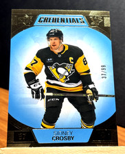 2023-24 Upper Deck Credentials SIDNEY CROSBY Pittsburgh Penguins #66 Blue #d /99