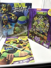 TMNT Stuck On Stories Coloring/Activity Book 3 Ring Binder Bundle 2013, ...