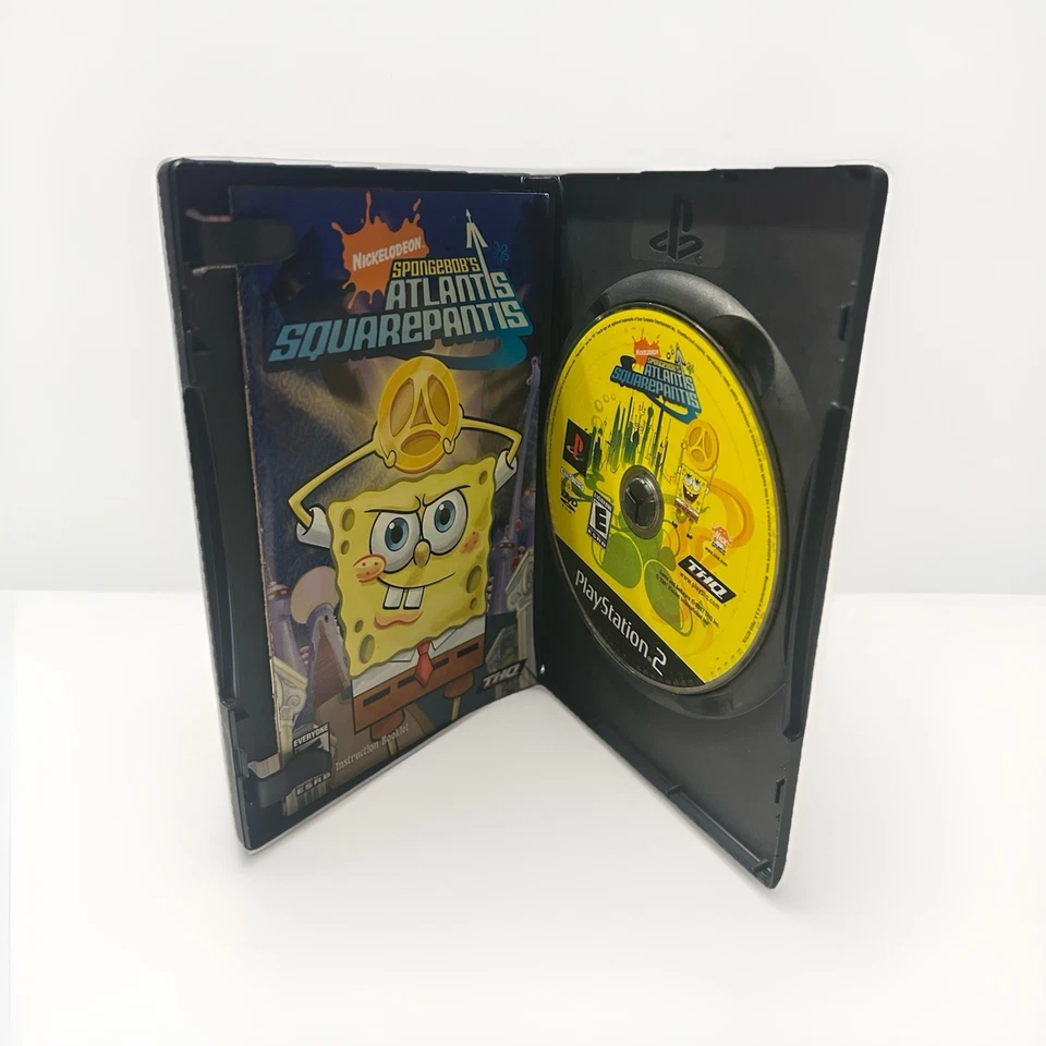 Bob Esponja Atlantis SquarePantis - PlayStation 2 PS2 - CIB Manual Completo - Imagem 2 de 3
