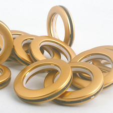 42 Pack Curtain Grommets 1-9/16" 40Mm Plastic Curtain Eyelet Rings Inner Diamet