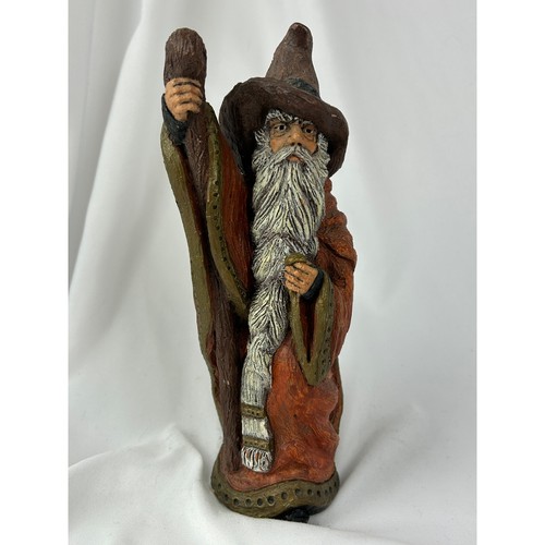 Mike Makras Gandalf Sculpture Hand Painted Wizard Figure Vintage Art 1980