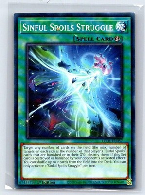 Sinful Spoils Struggle LEDE-EN057 Legacy of Destruction Yu-Gi-Oh 1st Edition LP
