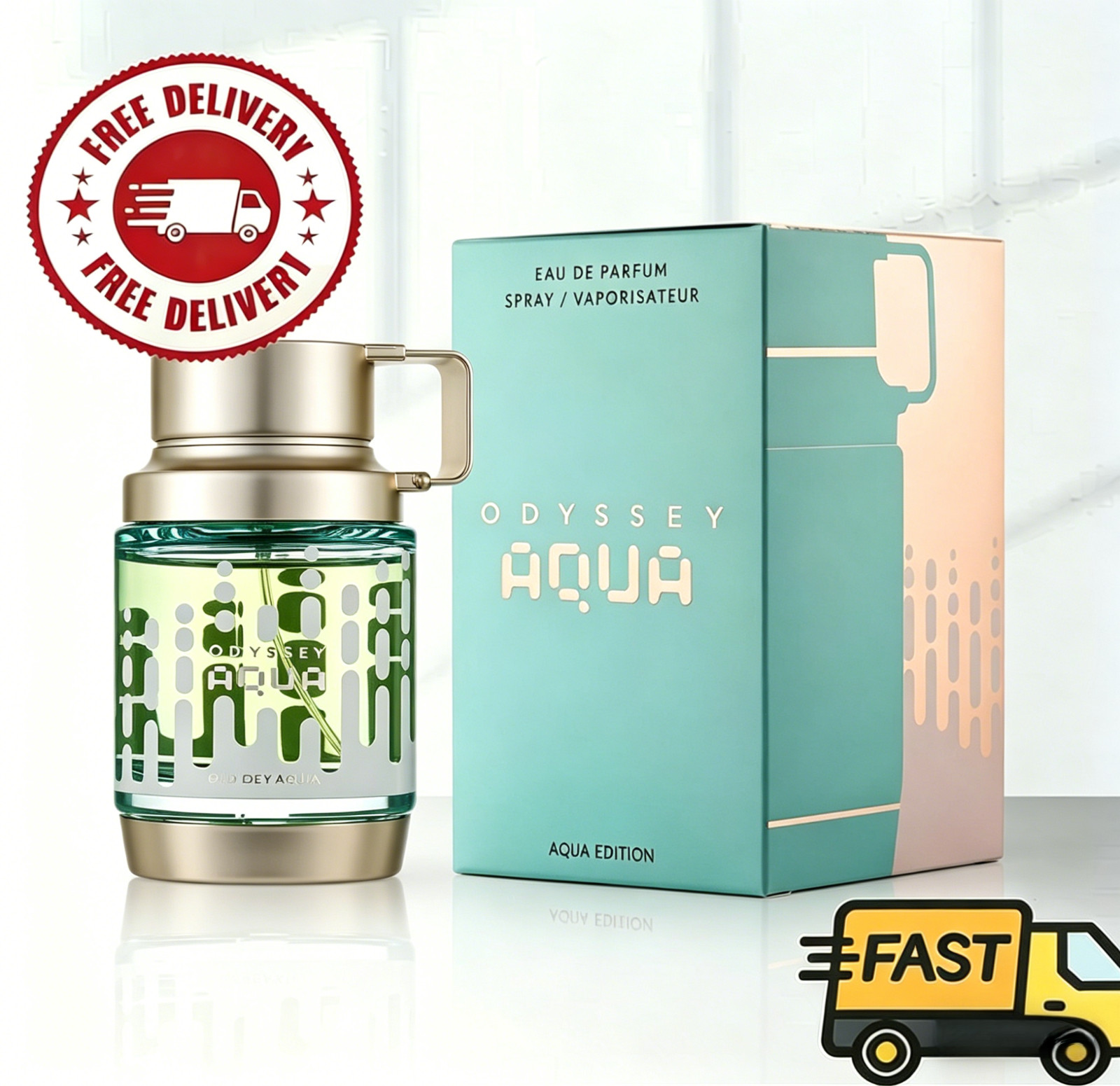 Armaf Odyssey Aqua Eau de Parfum 100ml/3.4 fl oz Spray For Men New In Box