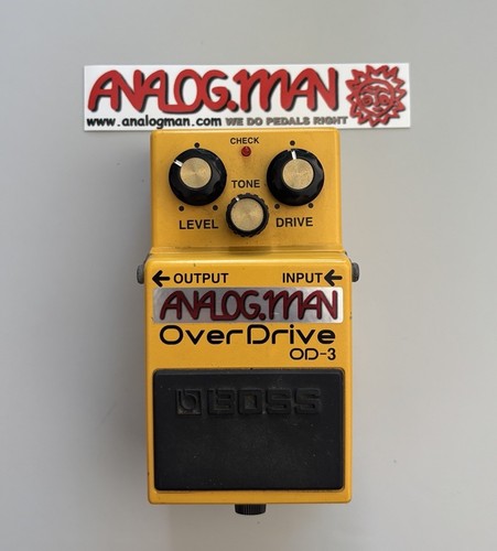 Boss OD-3 Overdrive Guitar Effects Pedal - Analogman Super Mod