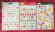 YOU CHOOSE - NEW PUFFY ICON DOODLBUG 3D STICKERS - CAT DOG MONSTER SOOO CUTE