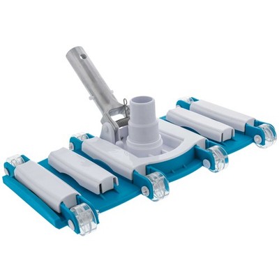 U.S. Pool Supply 14'' Pool Vacuum Head, Flexible Weighted, Swivel Hose Connection