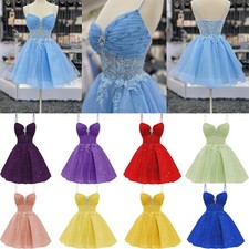 Short Homecoming Dresses with Rhinestone Glitter Tulle Puffy Cocktail Dress