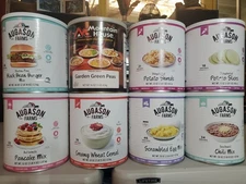 8  Mountain House/Augason Farms Freeze Dried Emergency Camping #10 Can Food #8