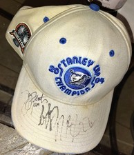 Tampa Bay Lightning NEW ERA 2004 Stanley Cup Champions Hat Cap Signed Dan Boyle 