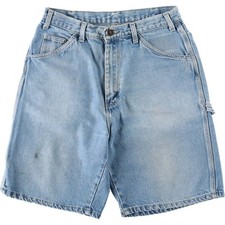 Used 90'S Dickies denim painter shorts men's size W30 equivalent vintage