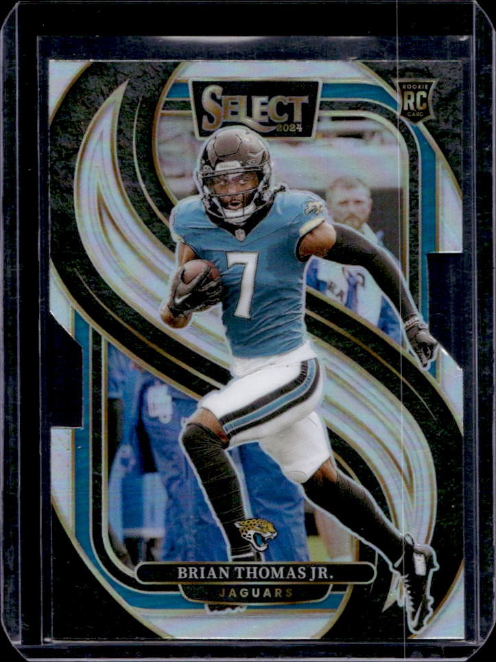 2024 Select Brian Thomas Jr. Premier RC Silver Prizm Die-Cut #143 Jaguars