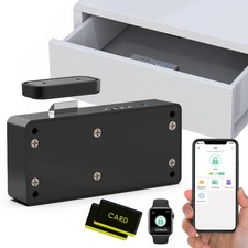 Smart Cabinet Lock,Hidden RFID Bluetooth Drawer Locks,Child Safety Cabinet Lo...