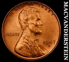 1947-S Lincoln Wheat Cent- Choice Gem Brilliant Uncirculated Luster #J1182
