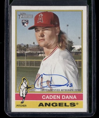 2025 Topps Heritage #ROA-CD Real One Autographs Caden Dana