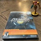 Metroid Prime Trilogy: Collector's Edition (Nintendo Wii, 2009) and Samus Amiibo