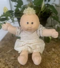 VTG 1985 Cabbage Patch Kids Preemie Lemon Loops Brown Eyes HM#4 Needs Pacifier