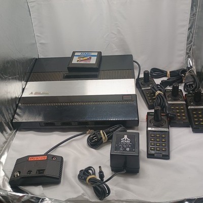 Atari 5200 Console 4 Port Model 4 Controllers Power Supply 1 Game For Parts