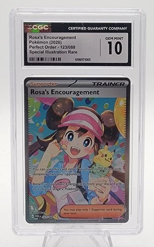 ROSA'S ENCOURAGEMENT PERFECT ORDER SPECIAL ILLUSTRATION RARE #123 CGC 10 Q8058
