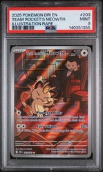 Team Rocket's Meowth 203/182 Illustration Rare Destined Rivals
