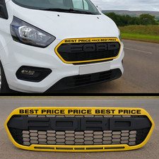 Grille Honeycomb For 2018-2023 Ford Transit Custom Grill Raptor Style Black