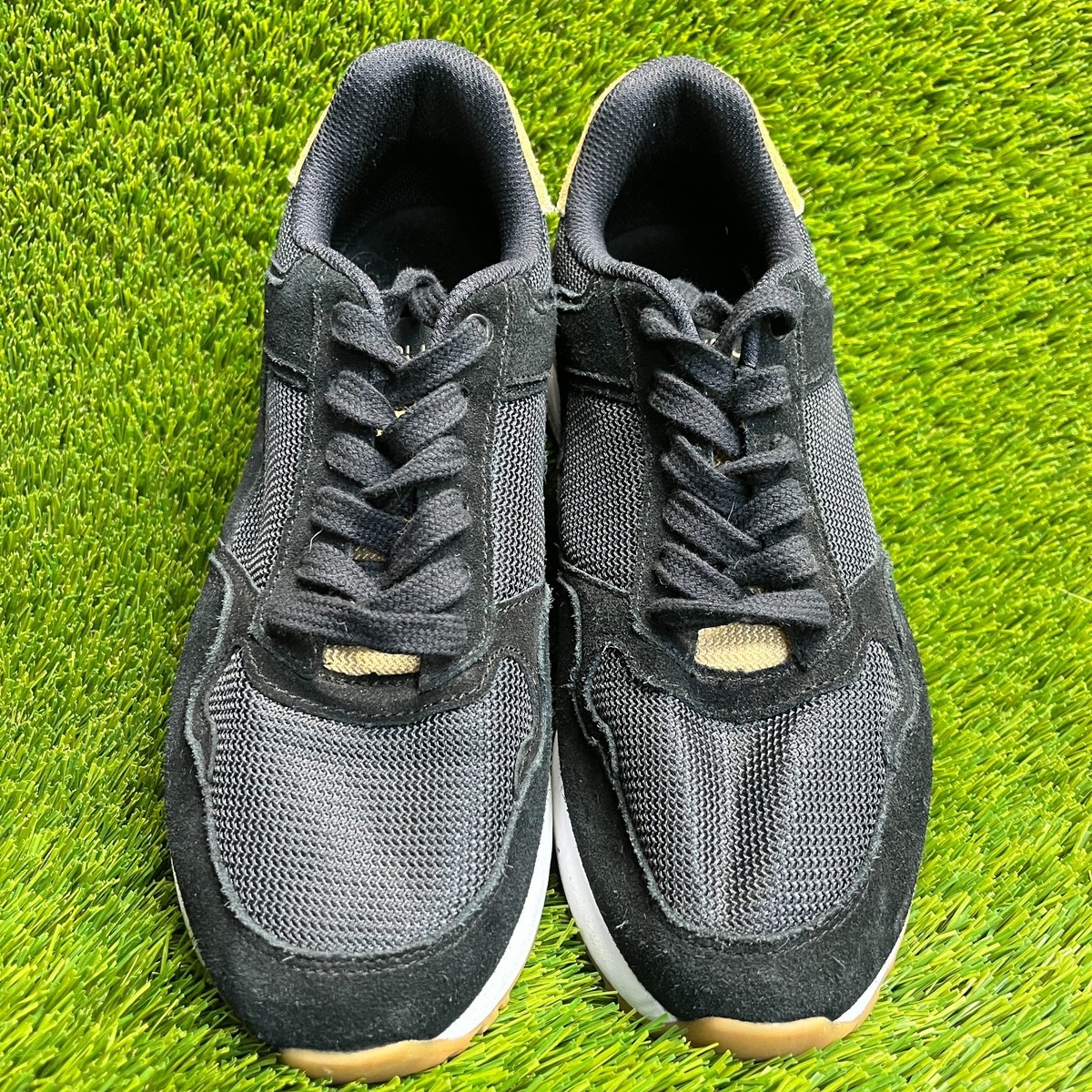 Kuru Apogee Retro Mens Size 9.5 Black White Beige Athletic  display picture 1