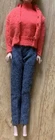 No Doll…1960 VTG Barbie Doll #976 “Sweater Girl” Orange Wool Cardigan Set