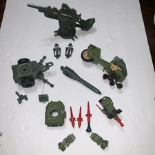 GI Joe Vehicle Parts Lot PAC Rat Recon Sled Flak MMS