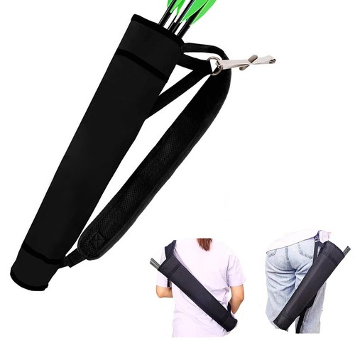 Archery Quiver Back and Hip Quivers Adjustable Arrow Backpack Bag Holder Side...