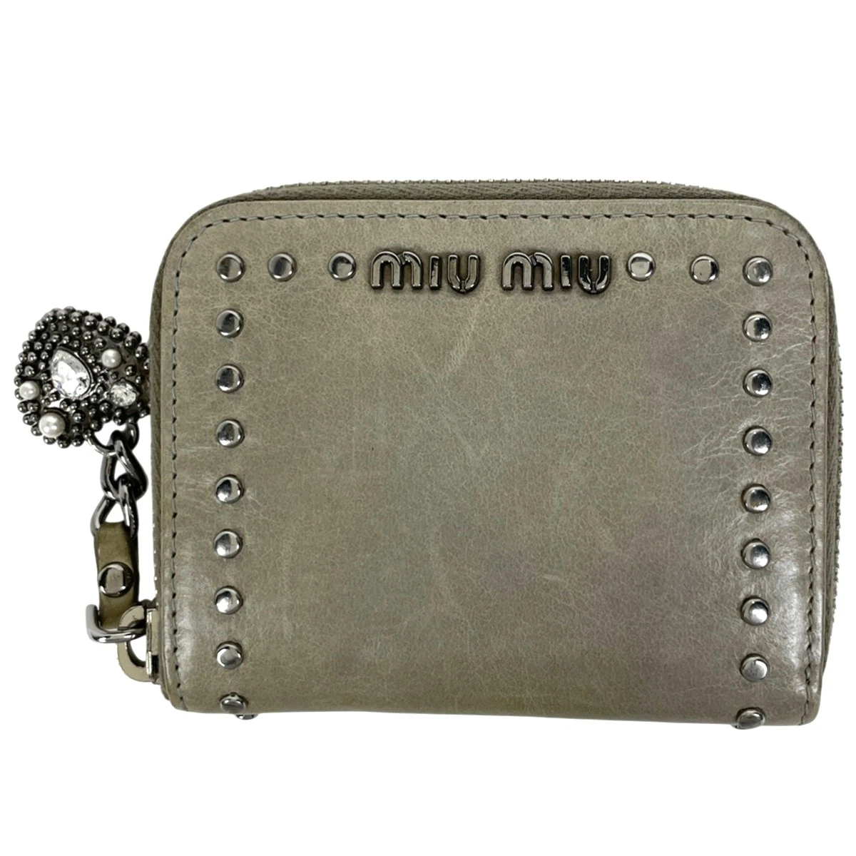 小物 Miu Miu leather studs key case Studded Women's Miu Miu for sale | eBay