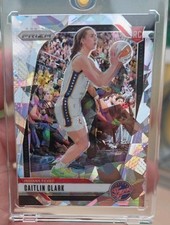 2024 Panini Prizm Caitlin Clark RC #22 Cracked Ice Silver WNBA Rookie With Case