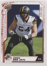 2020 Upper Deck CFL Red 115/165 Chris Van Zeyl #20 l5j