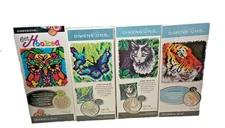 Dimensions Latch Hooks Kits Choice Tiger Owl Butterfly Cat New 12 X 12 inch