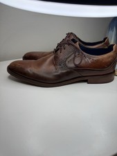 Stacy Adams Men s Brown Leather Oxford Dress Shoes Size 12 Textured Lace Up