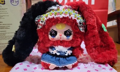 BUBBLE PUFF with Crying Eyes Confirmed Baby Three Lily Rabbit Town V4 Plush 