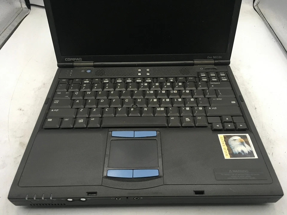 COMPAQ EVO N610C - FOR PARTS/NO POWER - INTEL PENTIUM M - 256MB RAM - READ - BB! - Image 3 of 4