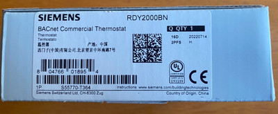 Siemens RDY2000BN BACnet Commercial  Thermostat for Multistage Application New