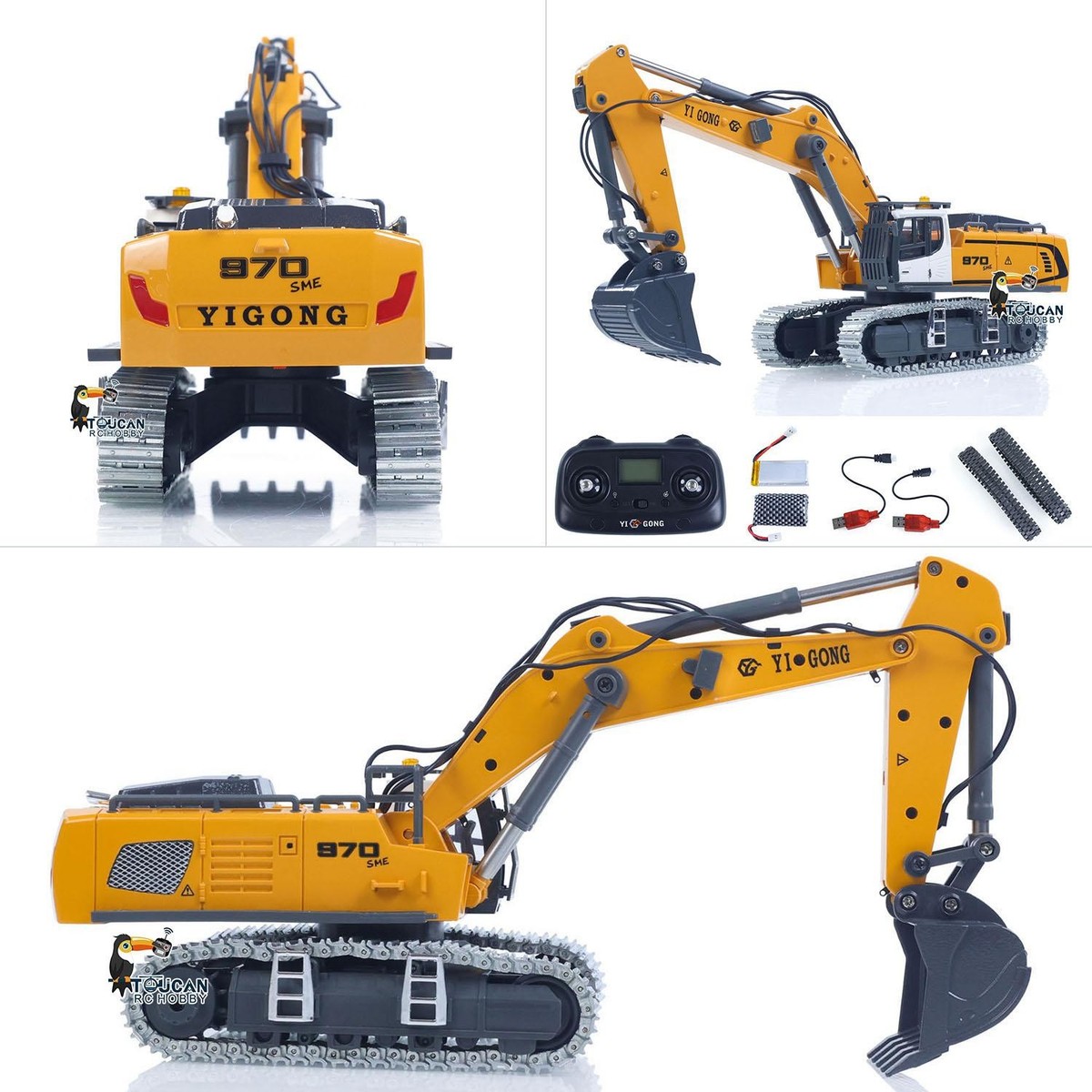 1/50 RC Excavator K970 Engineering Electric Lifting Digger Metal