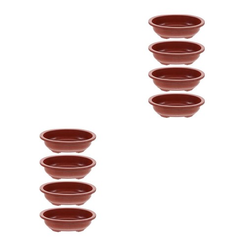 2 Count Thickened Flower Pot Bonsai Pots Small Office Indoor Plastic