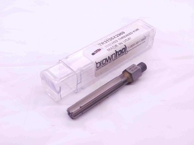 NEW BROWN TOOL 0.3135 OD HSS THREADED REAMER 6 FL .3135 .3125 OVERSIZE 8 mm