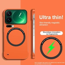 Luxury Frameless Hybrid Magnetic Hard Back PC Slim Cover Case For XiaoMi 17 Pro